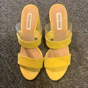 Steve Madden 3” heel open toe mules